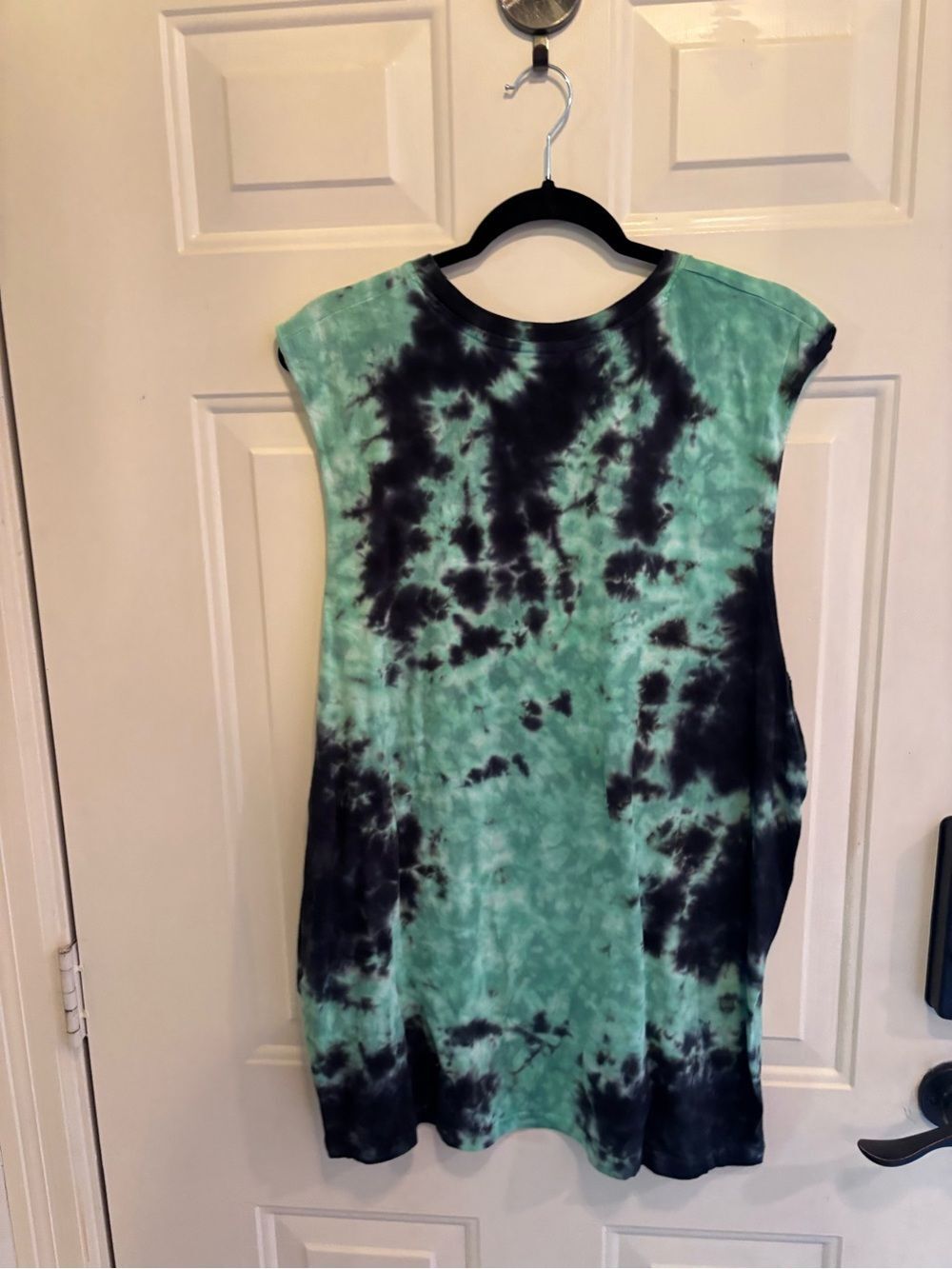Green Day Tie-Dye Muscle Tank Top - Green/Black - Picture 3 of 7